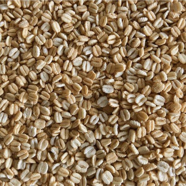Flaky golden wheat bran